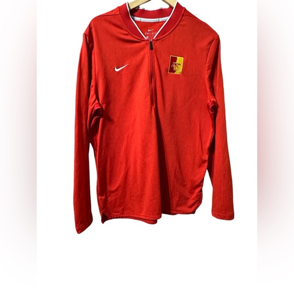 Nike Dri Fit Pittsburgh College sporty red long sleeve size L - Picture 1 of 9